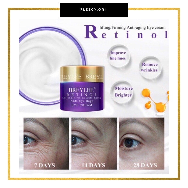 BREYLEE RETINOL EYE CREAM - KRIM MATA ANTI KERUTAN ANTI PENUAAN ORIGINAL