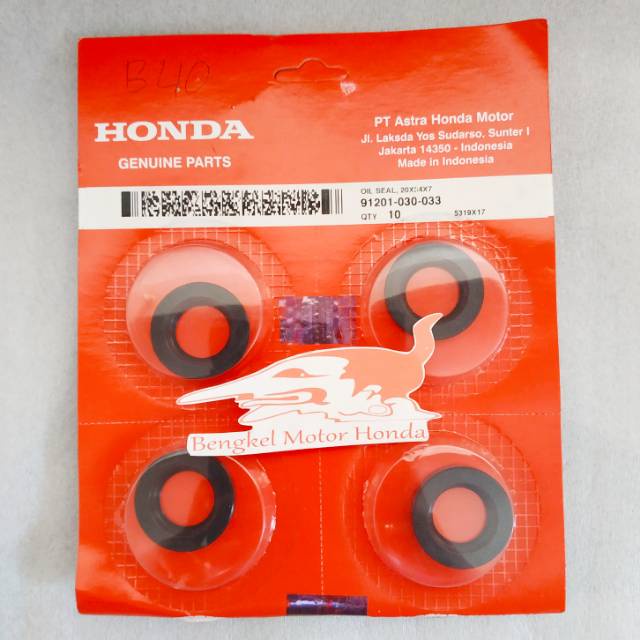 Oil Seal As Gear Gir Ger Depan Tiger Megapro CS1 Revo CBR CB Verza Sonic CRF 20X34X7 Ori AHM 9120103