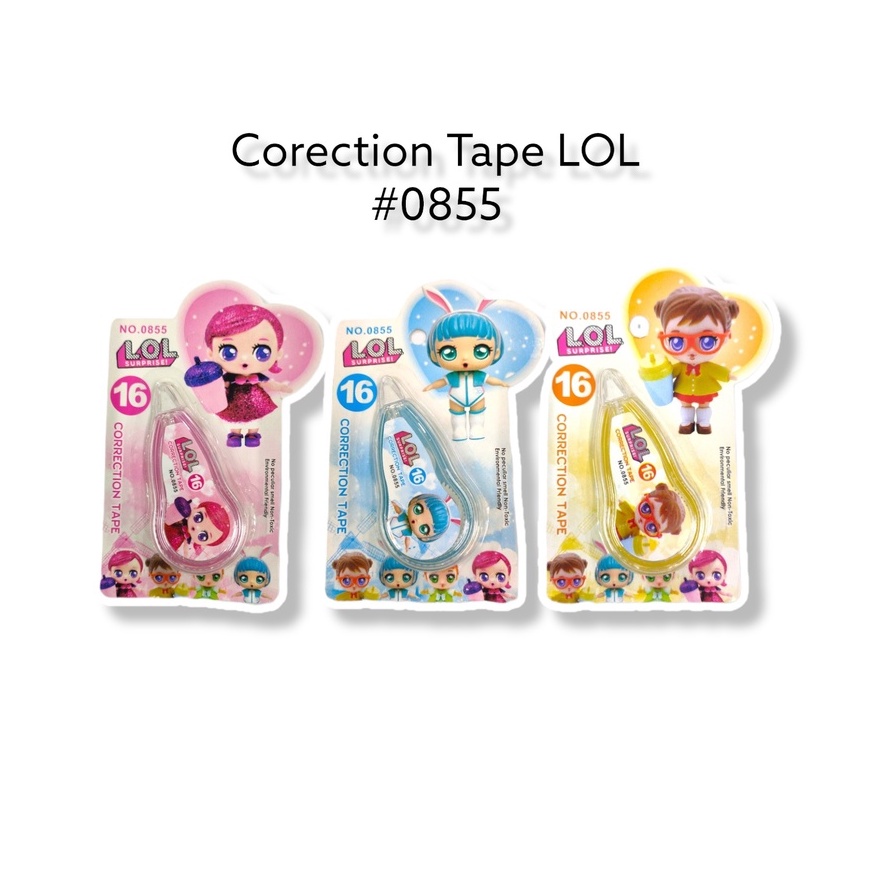 

Corection Tape Impor Motif LOL / Tipex Kertas Motif Lucu #0855 Satuan – SHSNP