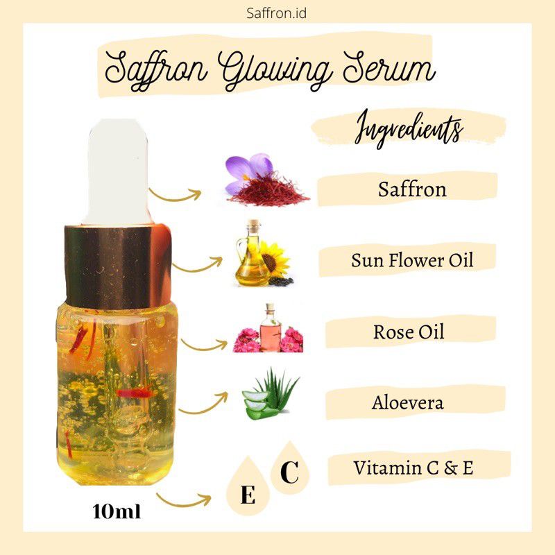 Serum Saffron With Vitamin C / Serum Wajah