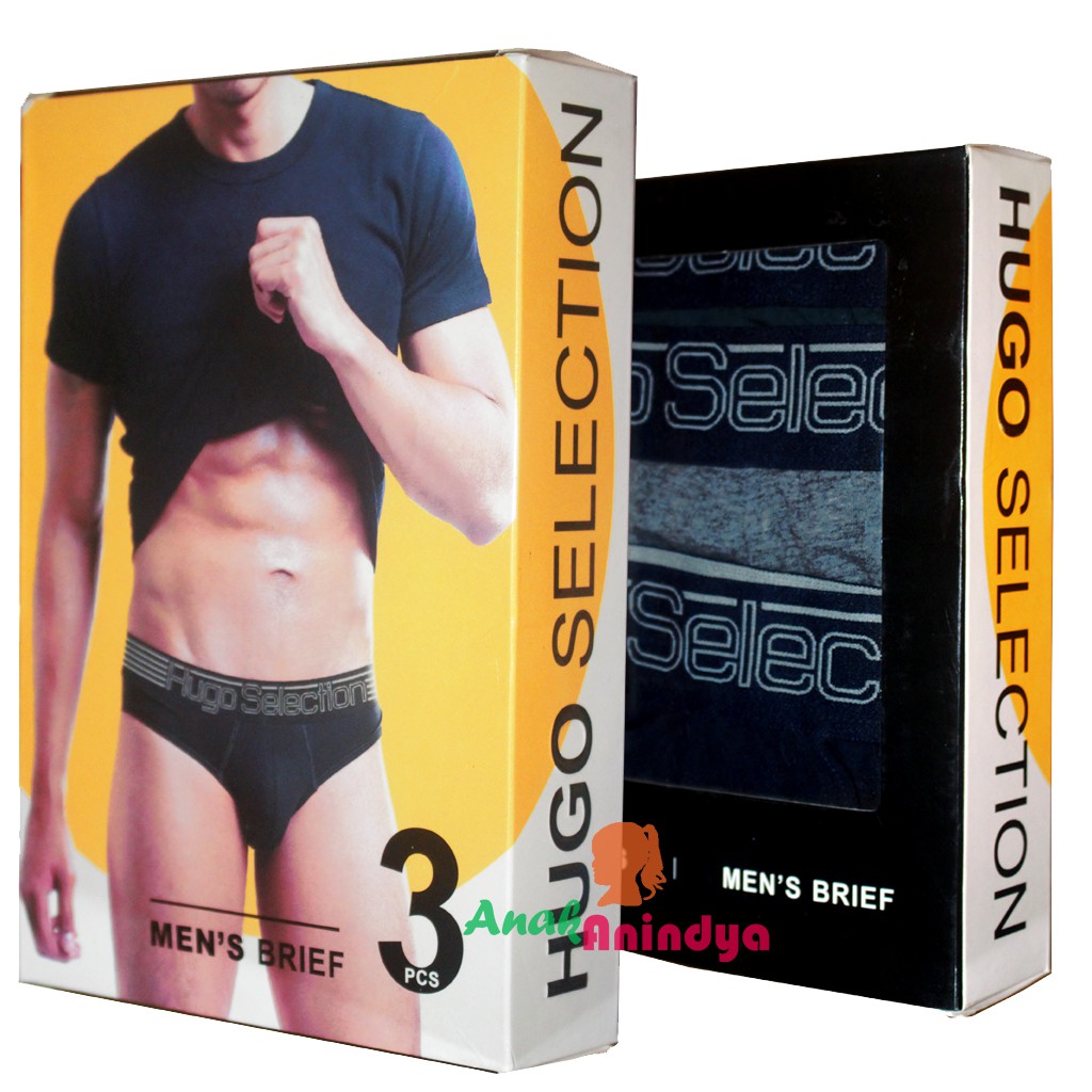 HUGO SELECTION ORIGINAL | CELANA DALAM PRIA HUGO HS 03-696 | CD PRIA HUGO 3 PCS