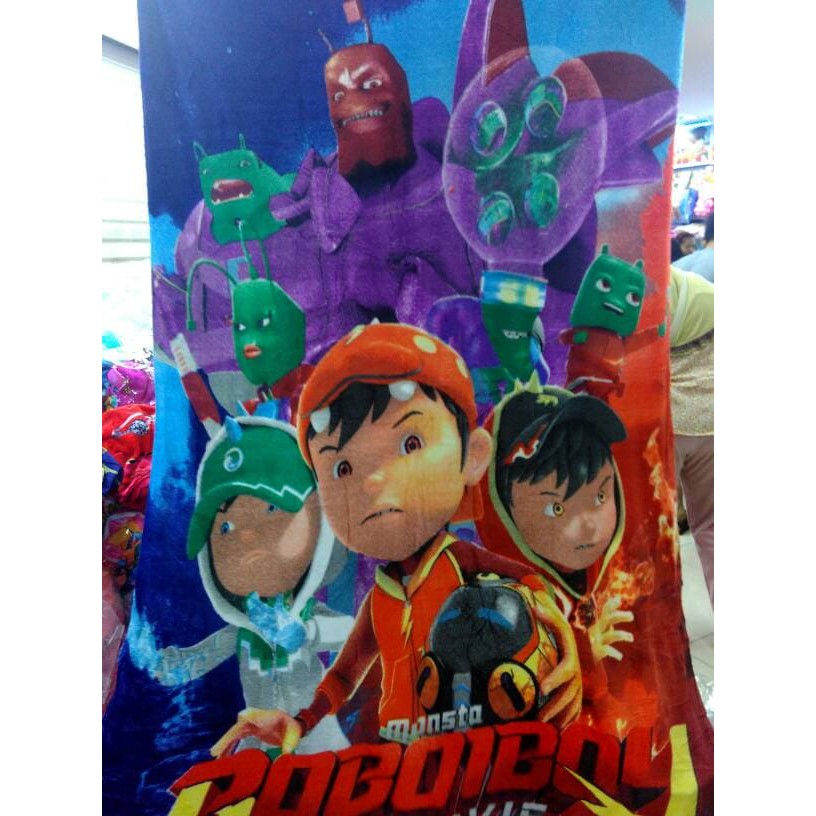 Diskon Selimut bulu Panel Boboiboy full