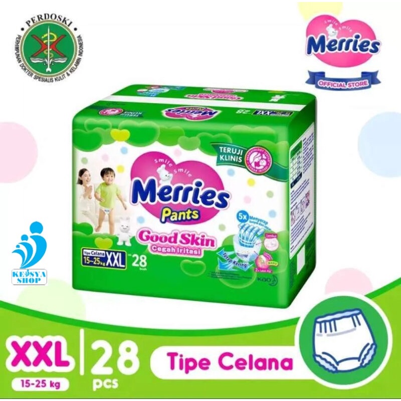 Merries Pants Good Skin XXL28 [Size XXL / isi 28 pcs]