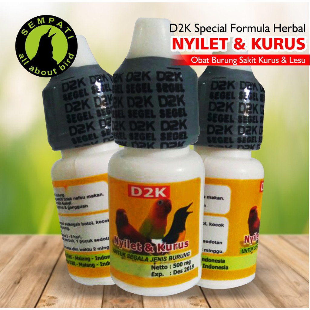 Nyilet Kurus D2k Obat Burung Sakit Kurus Lesu Gangguan