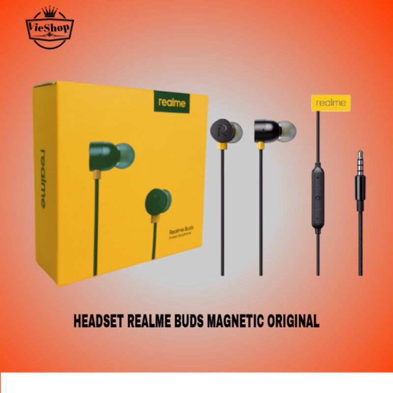 Headset Realme Buds Magnetic Original 100%