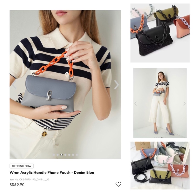 C&K WREN ACRYLIC HANDLE PHONE POUCH