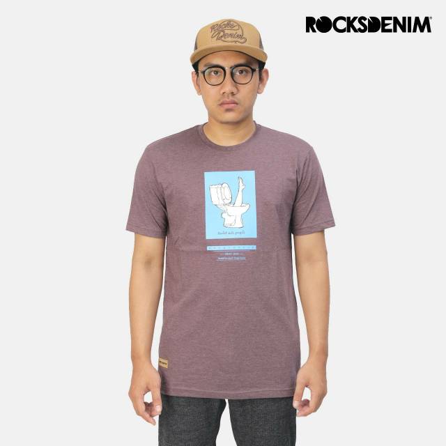 ROCKSDENIM KAOS PRIA 92822 (MAGENTA)