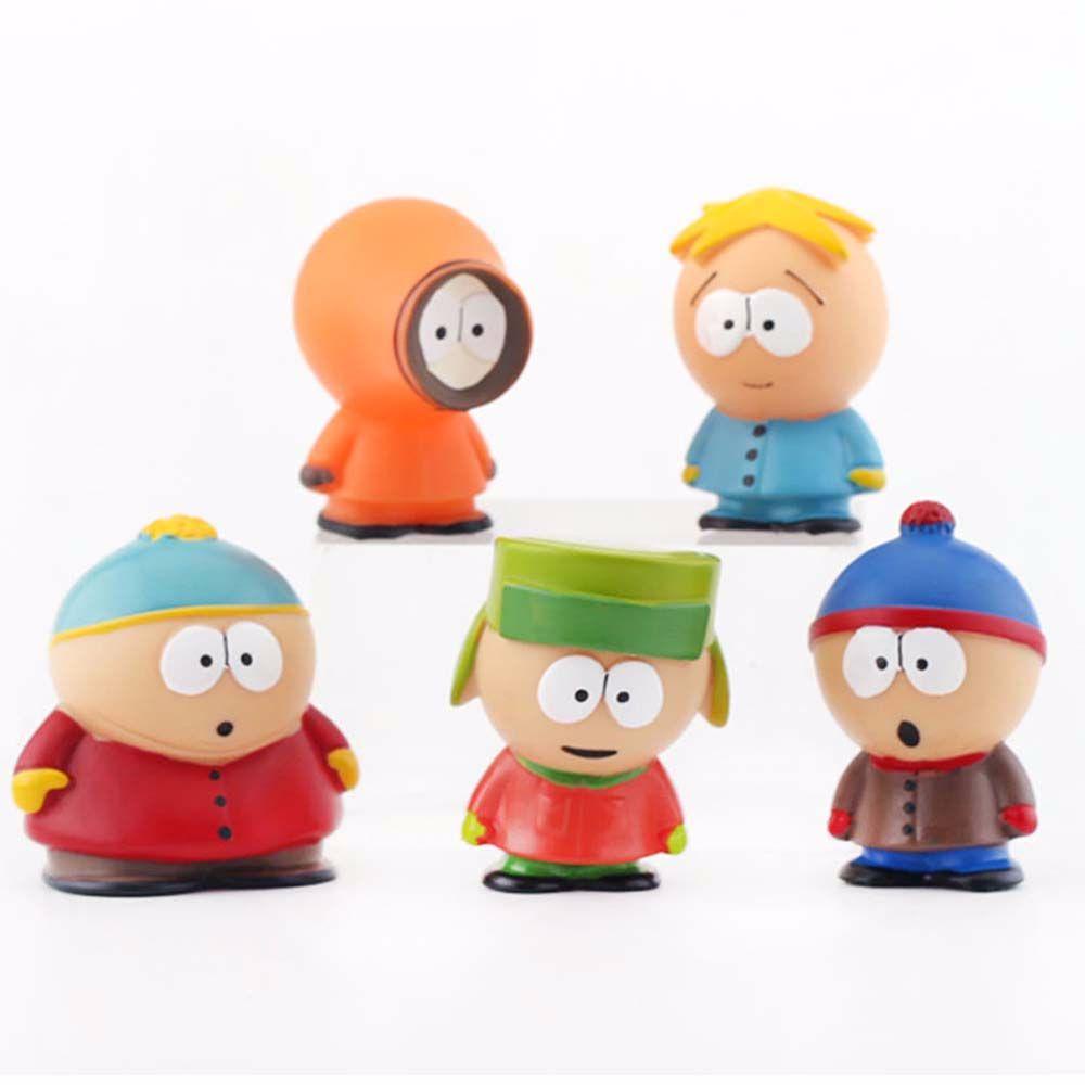 Lanfy The South Park Mainan Anak Ornamen Rumah Model Koleksi Cartman Dekorasi Desktop Stan Anime Model Kenny Figure Toys