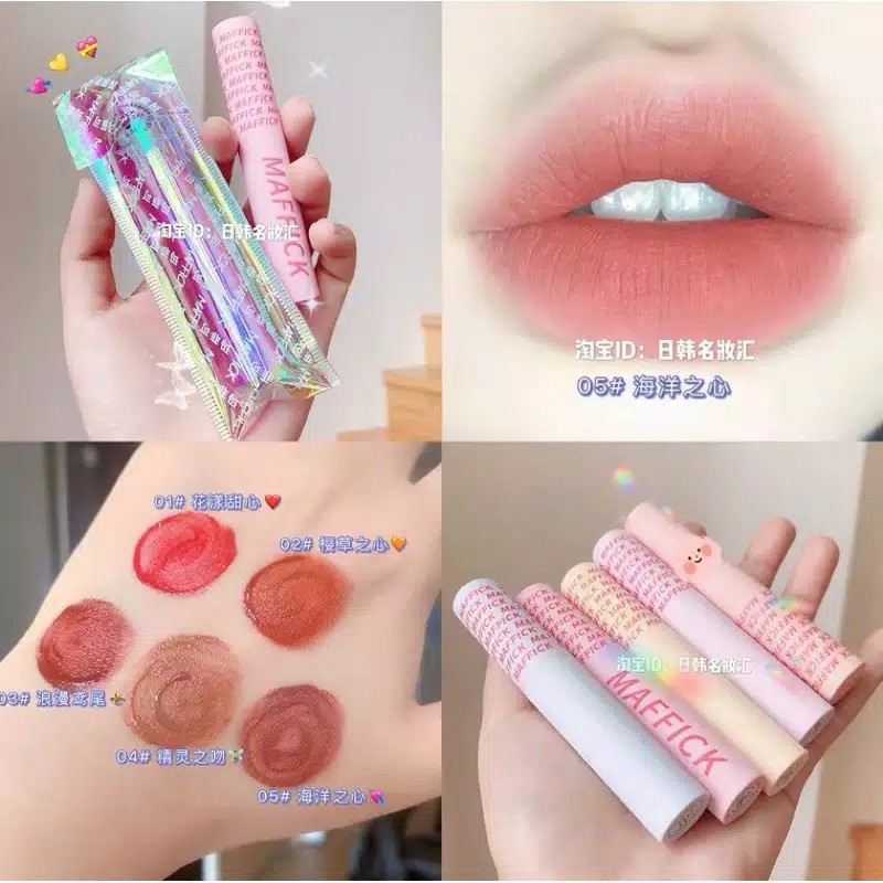 MAFFICK MACARON LIP GLAZE NUDE MATTE CREAMY - MAKE UP KOREA