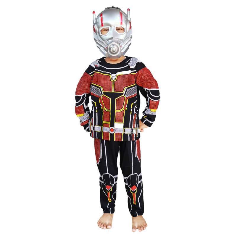 KOSTUM BAJU ANAK ANT MAN BAJU ANAK ANT MAN / SETELAN ANT MAN GRATIS TOPENG