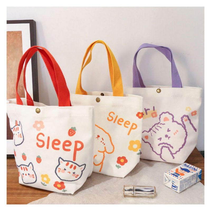 Tas Canvas Mini Tote Bag Mini Jinjing
