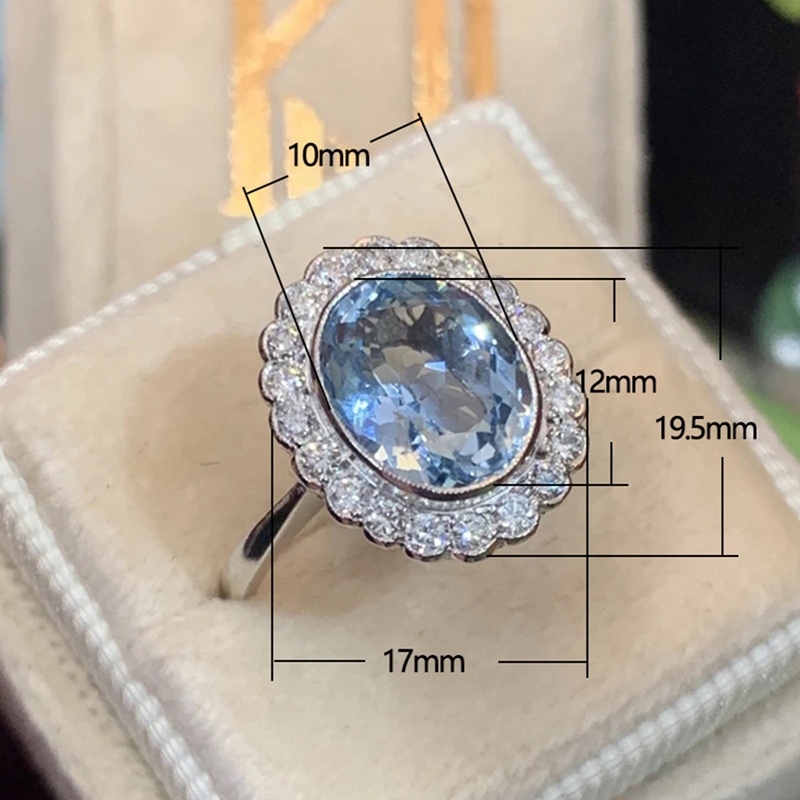 Fancyqube Cincin Cubic Zirconia Warna Silver Untuk Wanita
