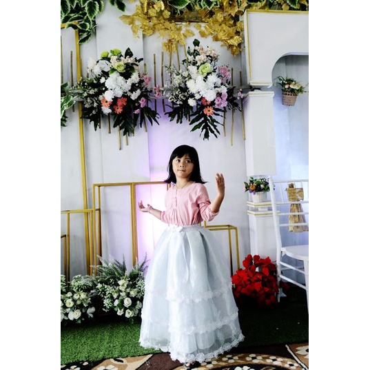 (ROK TUTU PESTA ANAK)ROK GAUN PESTA 3LAPIS - BAWAHAN ANAK PEREMPUAN - ROK TUTU PRENCES USIA 5-10TAHU