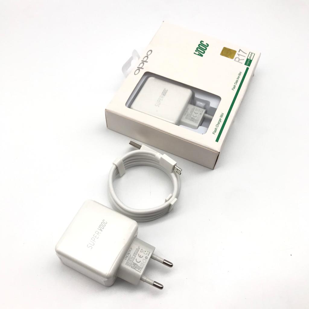 TRAVEL - ADAPTOR - CASAN - CHARGER OPPO R17 KUALITAS 100% 3A VOOC FAST CHARGING