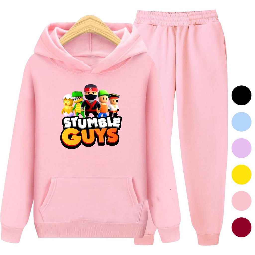 Setelan Sweater Anak + Celana STUMBLE GUYS 05 / Set Sweater Hoodie Anak Laki - Laki Perempuan Kekinian Viral Terbaru