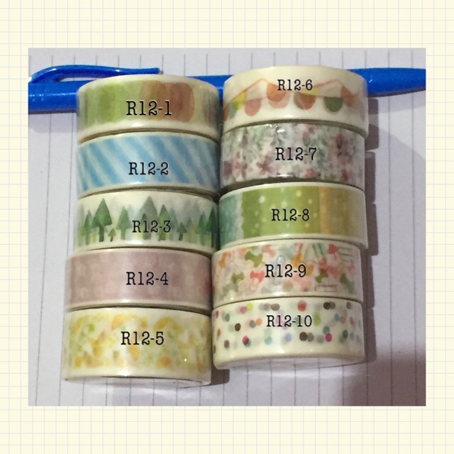 

Washi Tape Roll dari TopValue Japan/ size 15 mm x 5 meter