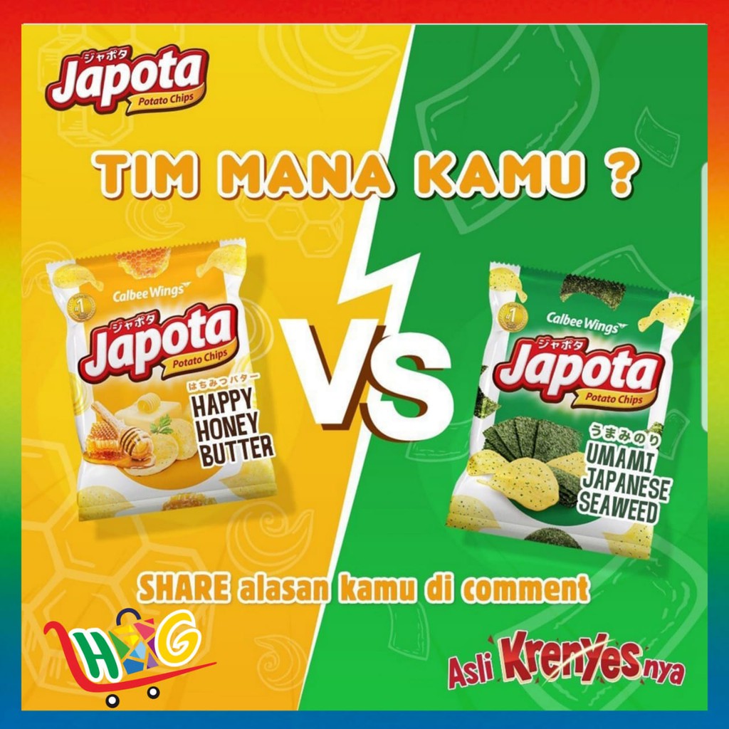 Japota Potato Chips 14gr 35gr 68gr