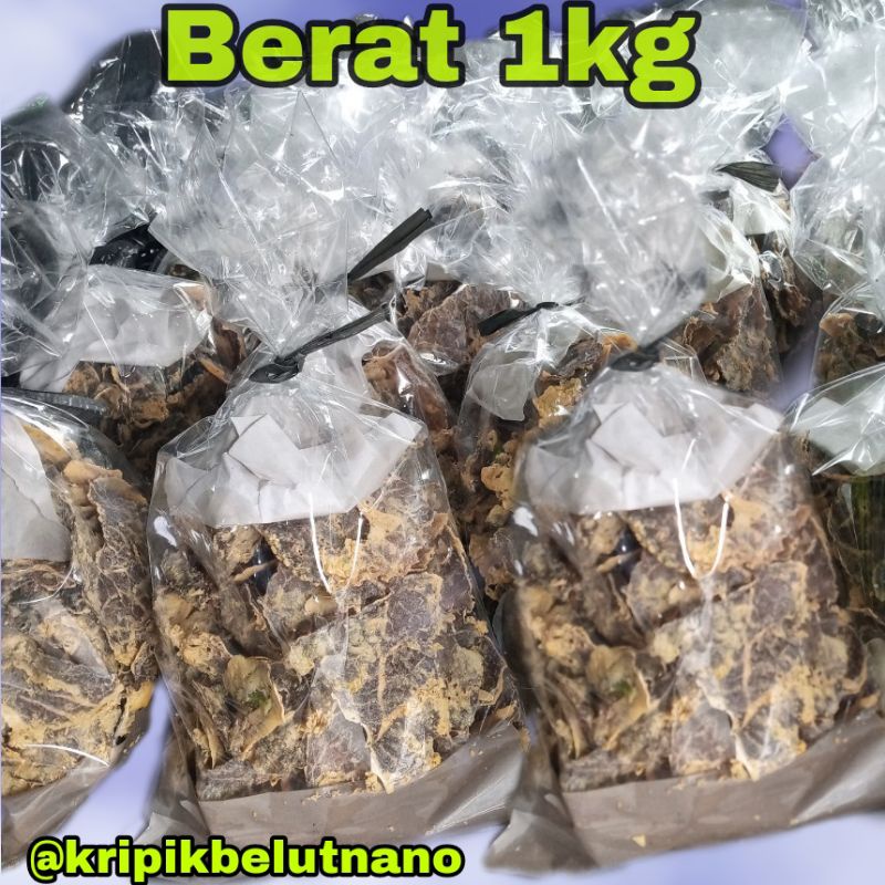 

keripik paru gurih enak berat 1kg