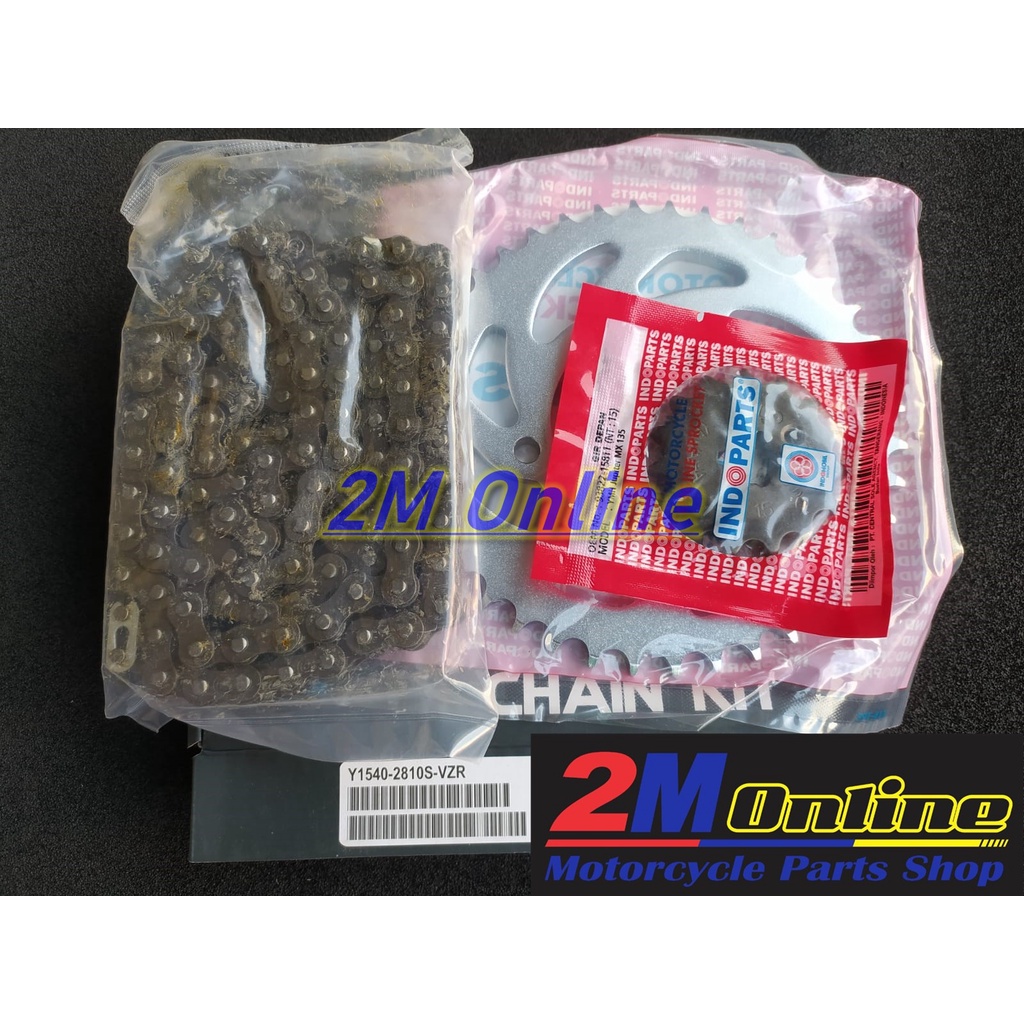 Mdr Gear Set Rantai Vega ZR Solid Bush 428SB 15-40T Merk Indopart