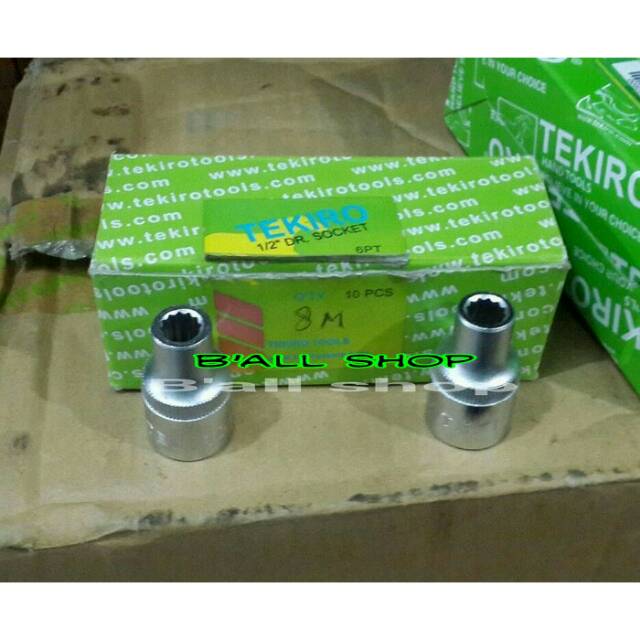 Mata Sock DR 1/2&quot; 8 mm Tekiro (Harga Per Pcs)
