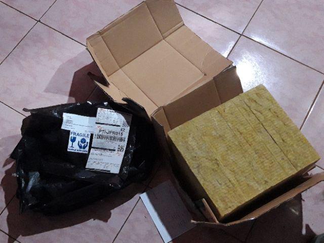 Media Tanam Hidroponik Rockwool Cultilene 1 Slab Media Semai Hidroponik Termurah