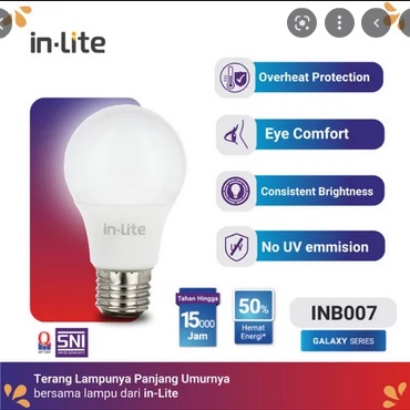 LAMPU LED BULB IN LITE INB007