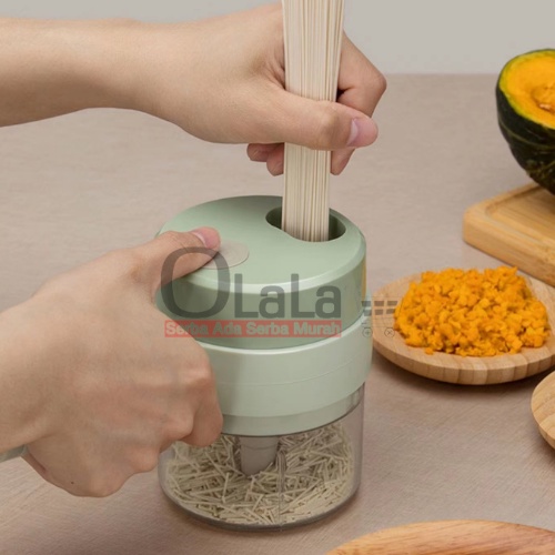 ELECTRIC HAND HELD COOKING HAMMER VEGETABLE FOOD CHOPPER PORTABEL SIMPEL MINIMALIS OLL-KB0008