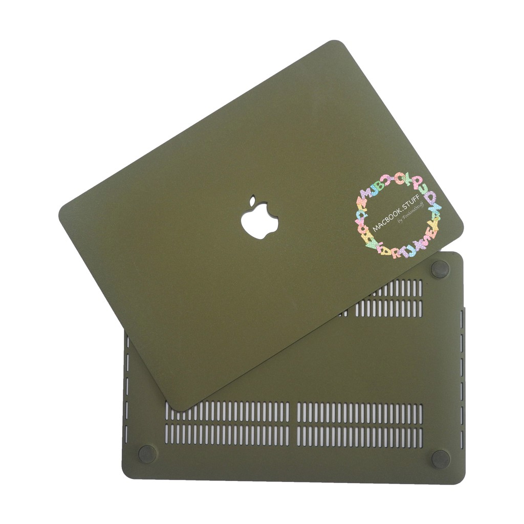 MACBOOK Case SAND ARMYGREEN NEW AIR PRO RETINA 11 12 13 14 15 16 INCH NON / WITH CD ROOM / TOUCHBAR / TOUCH ID / M1 2020 2021 2022
