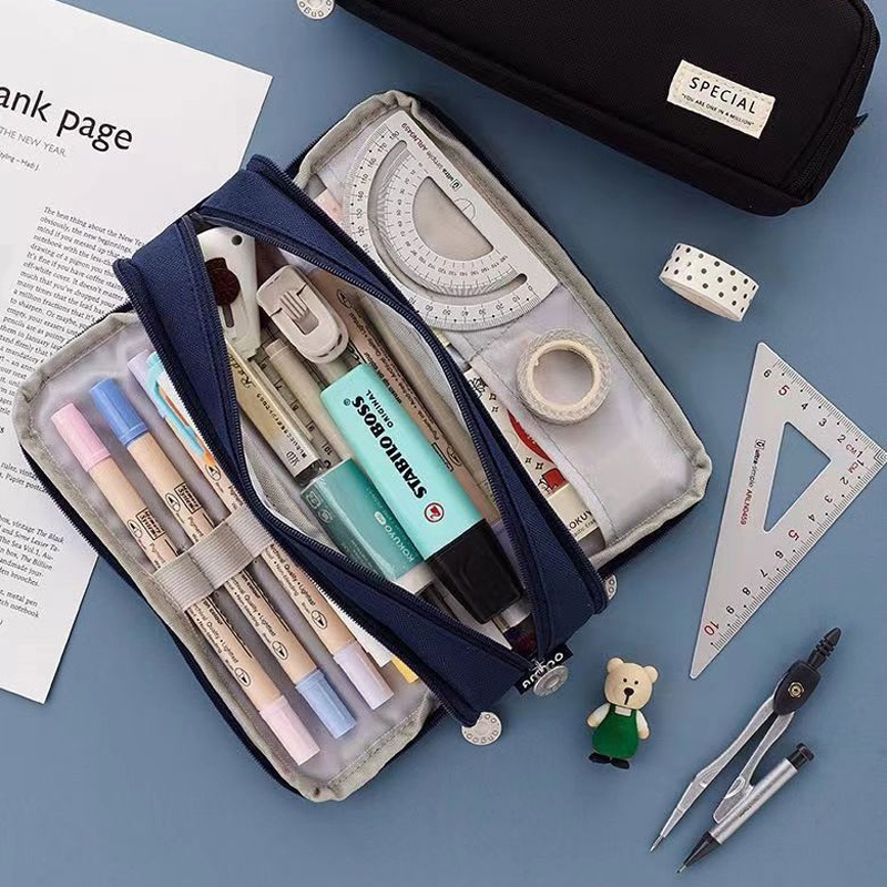 

Pen Pencil Cases Pencil Bags Large Capacity Pouch Holder Box for Boys Girls Office Student Stationer