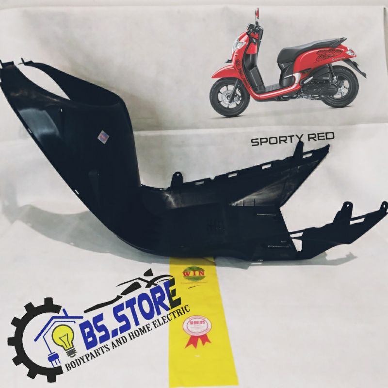 DEK KOLONG COVER DEPAN BAGIAN BAWAH  DEK COVER PENAHAN LUMPUR   SCOOPY FI 2017 2018 2019/ panel depan bagian bawah scoopy fi 2017 2018 2019/ honda