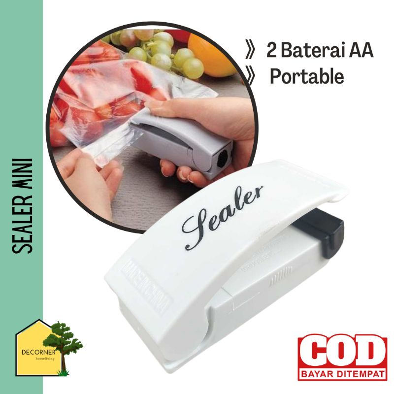 DCHome Mini Hand Heat Sealer Alat Perekat Plastik Kemasan Alat Pres Murah