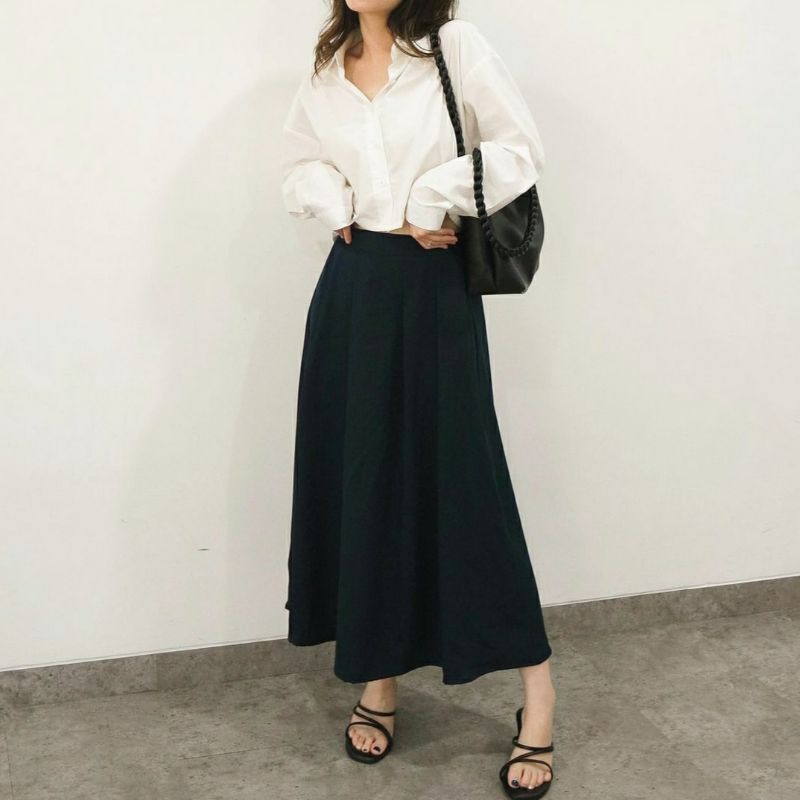 Aruna skirt/basic skirt flare A line/rok wanita polos korean style