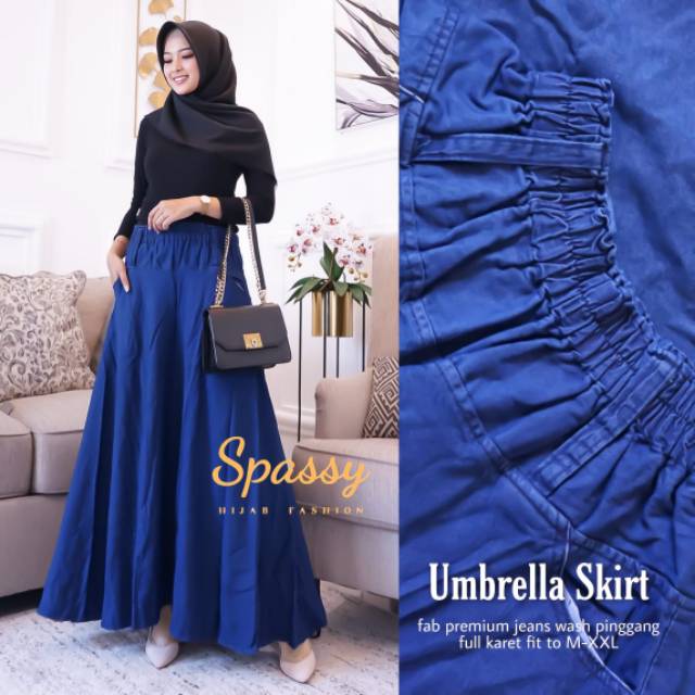 Umbrella Skirt by Spassy | Rok Jeans Wanita