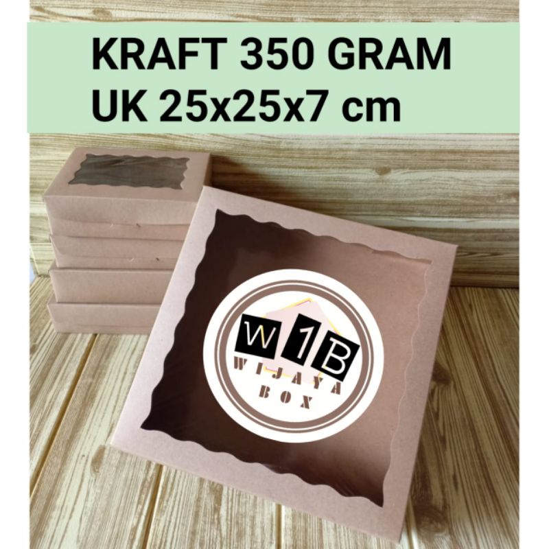 

Dus brownis/ Kraft 350gr laminating uk 25x25x7 cm