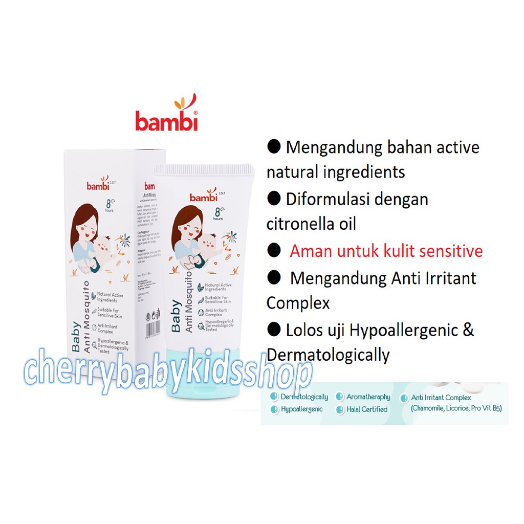 Bambi Baby Anti Mosquito Lotion With Citronella Oil &amp; Anti Irritant Complex