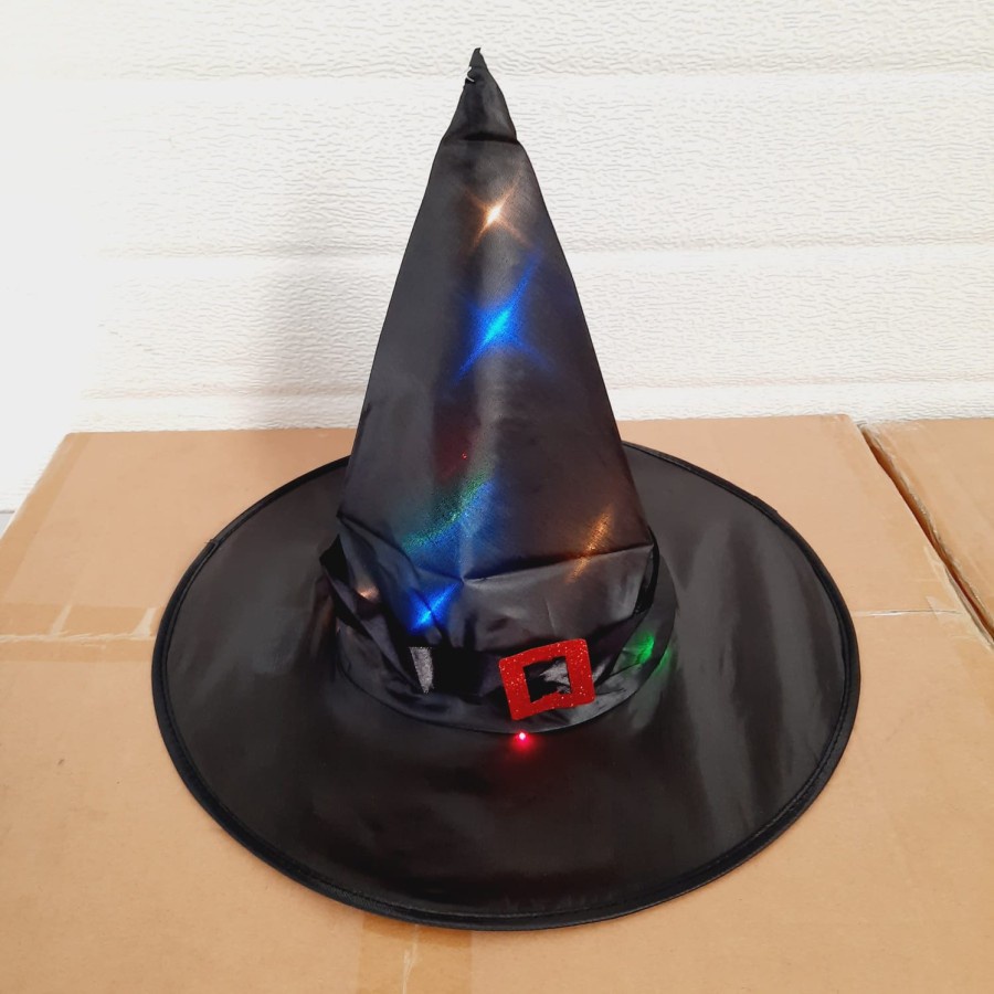 Halloween Witch Lampu Haloween Topi Witch Anak Dewasa