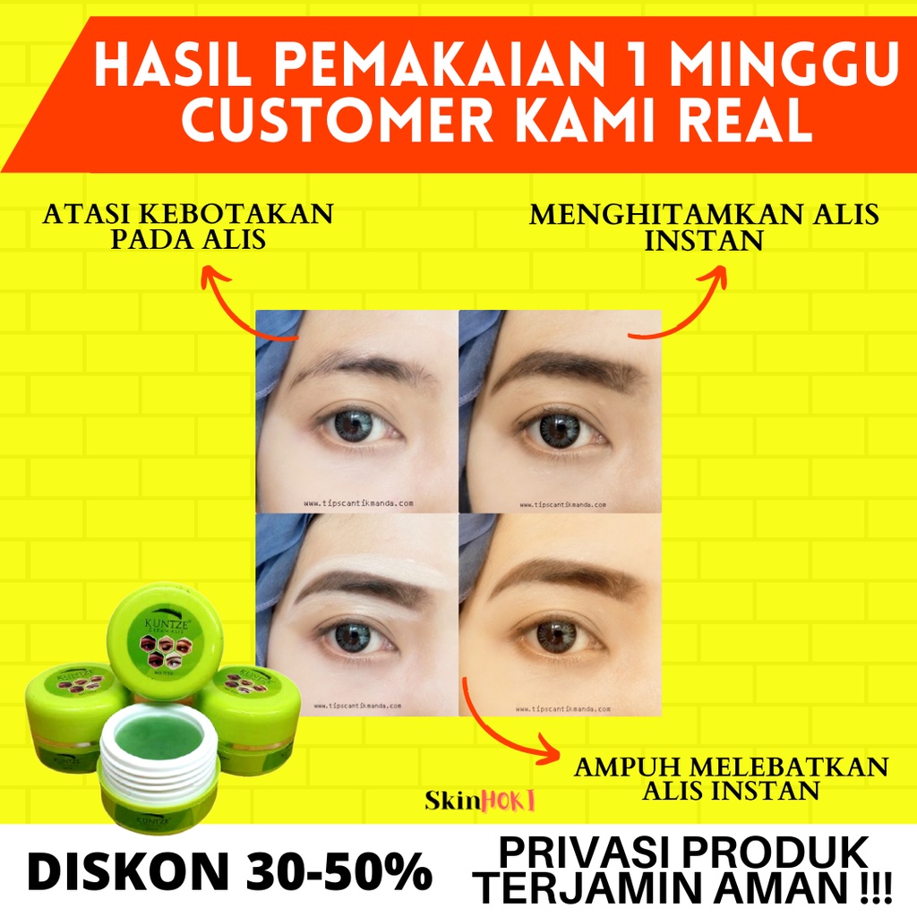 PENUMBUH ALIS BOTAK PENEBAL ALIS KUNTZE CREAM ALIS PELEBAT BULU MATA BPOM ORIGINAL