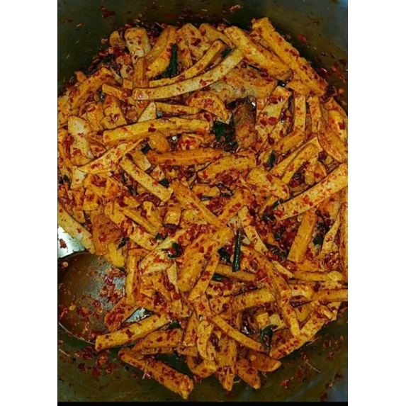 Basreng pedas daun jeruk//basreng cikruh daun jeruk 250g-Pedas