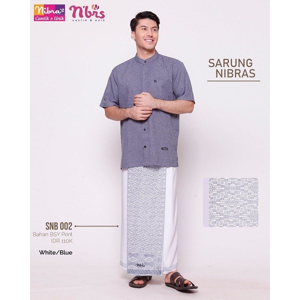 SARUNG NIBRAS SNB 002 Bahan BSY PRINT FASHION MUSLIM