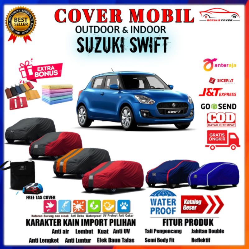 Cover Mobil Suzuki Swift / Sarung Tutup Mobil Suzuki Swift  / Selimut Mantel Tutup Pelindung Outdoor