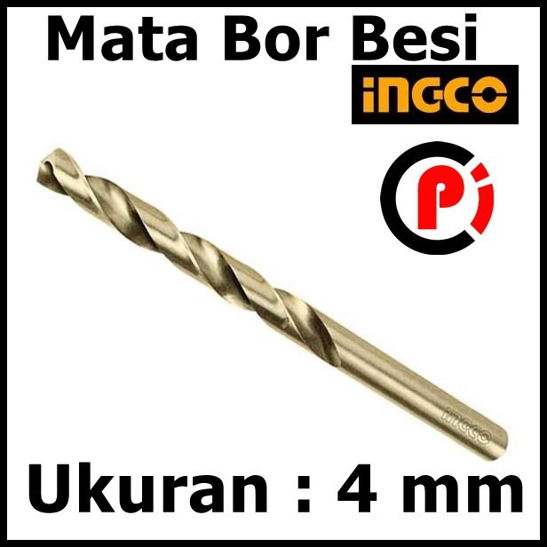 INGCO Mata Bor Besi HSS Drill Bit Basic Ukuran 4mm 4 mm