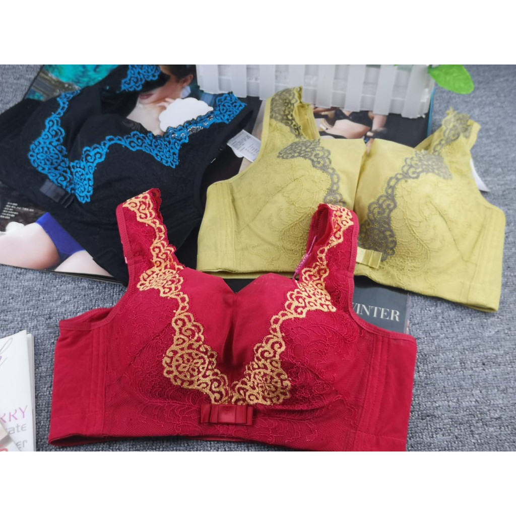 bra wanita 6340 import ADA kawat busa sedang kain lembut CUP -C (PROMO BELI 4 FREE MASKER)