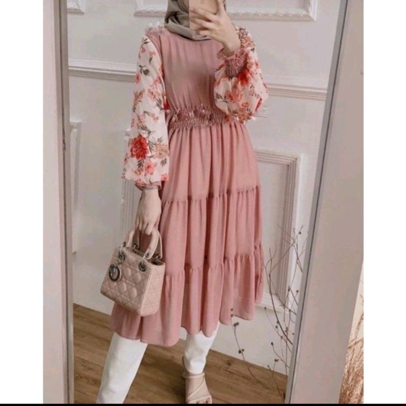 ONESET TUNIK STANDART - JUMBO / ONE SET  SETELAN RAYON BUSUI PREMIUM LD100-110 | TIE DIE SET | AMARTA SET | NAYLA SET