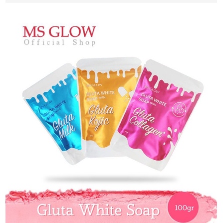 MS glow gluta whitening body Soap &amp; Scrub