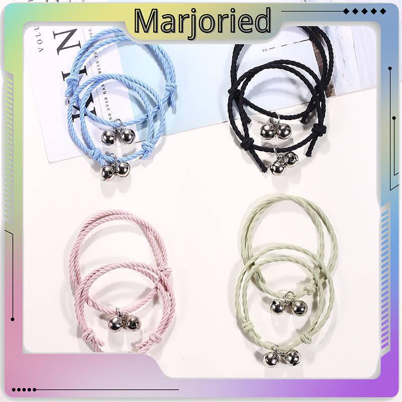 2 PC Korea Wanita Lonceng Adjustable Gelang Pasangan Pacar Hadiah Ulang Tahun-MJD