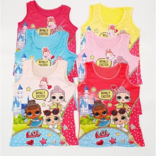 FREYA KIDS | Singlet anak Full print Super Soft / Singet Anak Full print Art FK 821