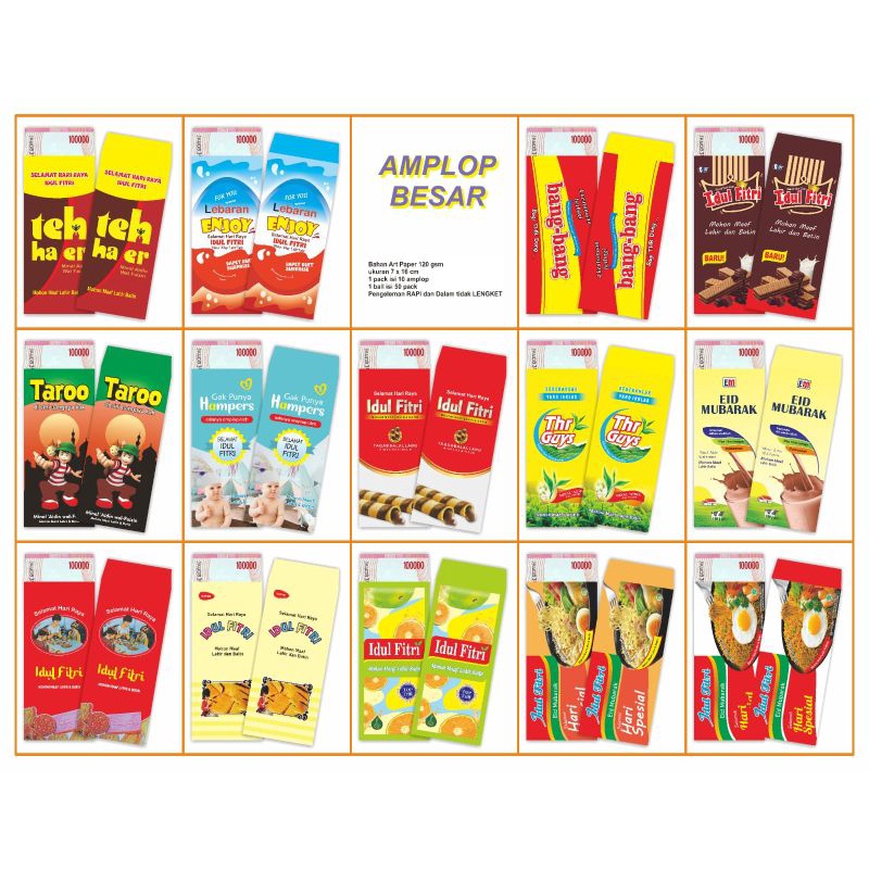

Amplop Lebaran Motif Snack Besar