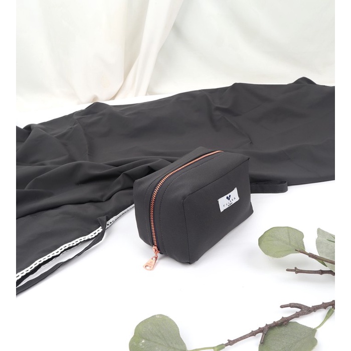 Mukena wanita Mukena traveling Silky - 2in1 - A putih polos jumbo termurah travel terbaru anak tervi