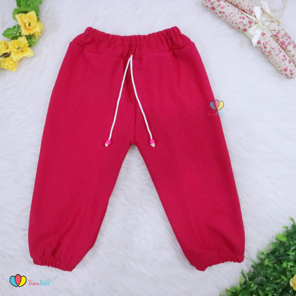 Jogger Molly Uk 3-4 Tahun / Celana Jogger Panjang Anak Perempuan Laki Laki Polos Murah Import Jogger