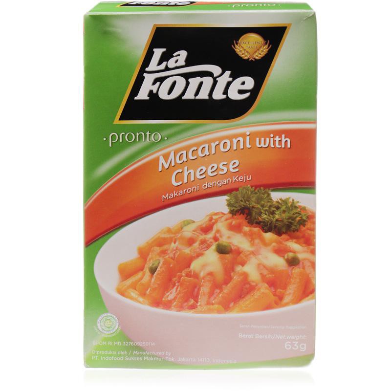 

La Fonte Pronto Macaroni With Cheese 63g